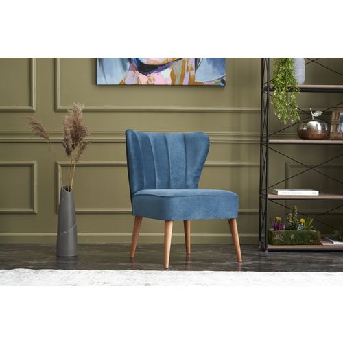 Atelier Del Sofa Fotelja, Plava, Layla - Blue slika 1