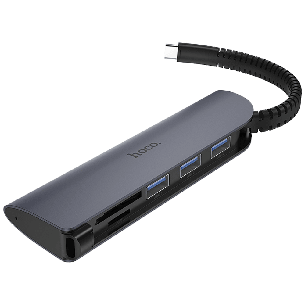 hoco. Konverter USB HUB type C to USB3.0/microSD/SD čitač - HB17 Easy connect slika 3