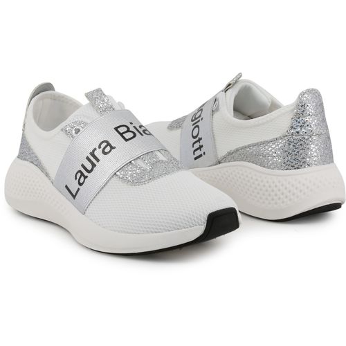 Ženske tenisice Laura Biagiotti 5541 MESH WHITE-SILVER slika 2