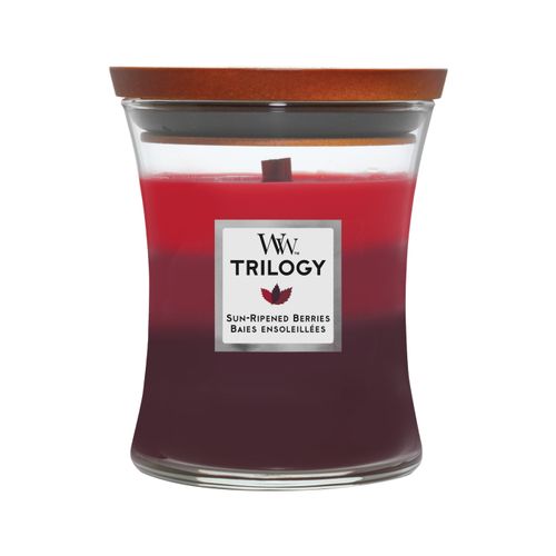 WoodWick Sveća  Trilogy Medium Sun Ripened Berries 92972E slika 1