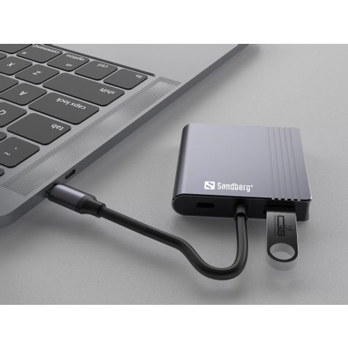 Sandberg USB-C docking stanica za 2 monitora s HDMI i Power Delivery slika 4