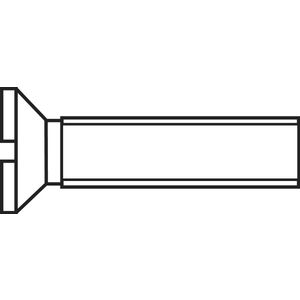 TOOLCRAFT 889702 upušteni vijci M1.2 10 mm utor DIN 963 čelik pocinčani 1 St.