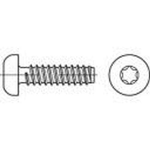 TOOLCRAFT 149557 vijci s lećastom glavom za lim 5.5 mm 16 mm T-profil čelik galvansko pocinčani 500 St. slika 1