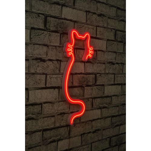 Wallity Ukrasna plastična LED rasvjeta, Cat - Red slika 11