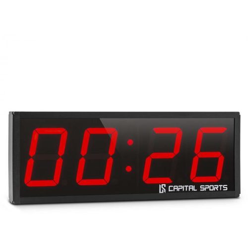 Capital Sports Timer 4 sportski digitalni sat sa štopericom, Crna slika 1