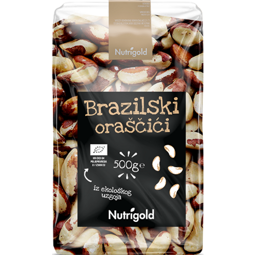 Nutrigold Brazilski orah - Organski 500g  slika 1