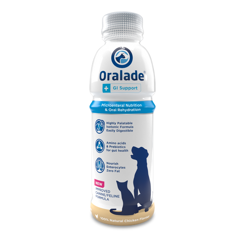 Oralade GI support, tekućina za rehidraciju za pse i mačke, 500 ml slika 1