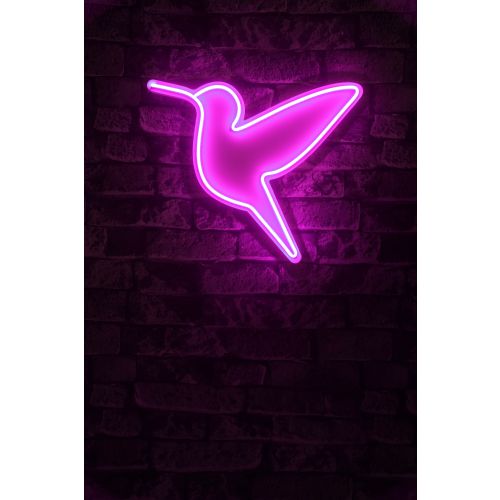 Wallity Ukrasna plastična LED rasvjeta, Little Bird - Pink slika 2