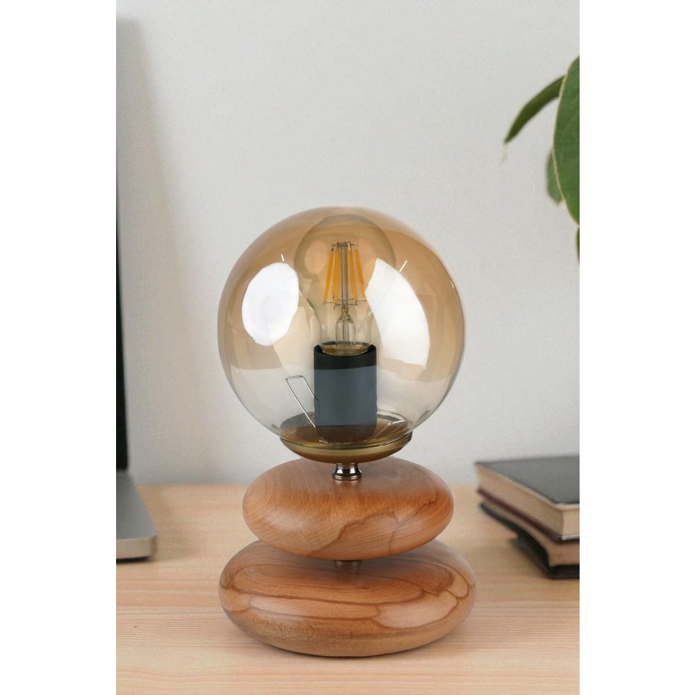 Opviq Stolna lampa 965, med, hrast slika 2