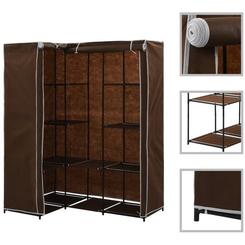 282450 Corner Wardrobe Brown 130x87x169 cm slika 28