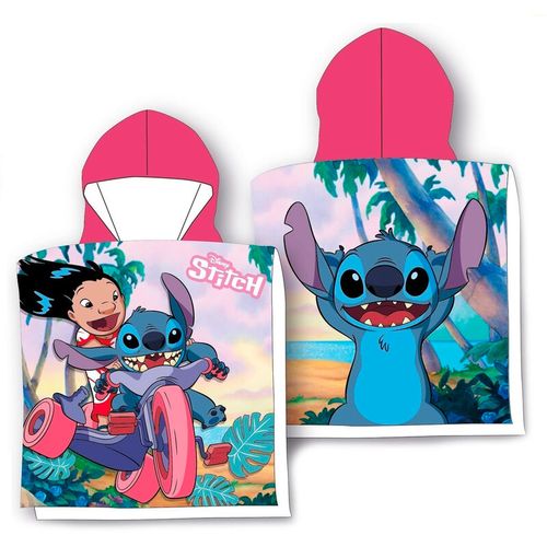 Disney Lilo &#38; Stitch cotton poncho towel slika 1