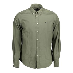 HARMONT &amp; BLAINE GREEN MEN'S LONG SLEEVE SHIRT