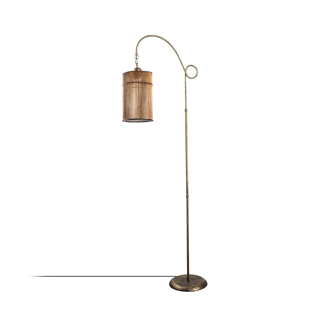 Podna Lampa Cijevnog Oblika u Boji Antikvacije slika 3