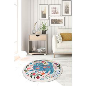 Blue Cats   Multicolor Carpet (100 cm)