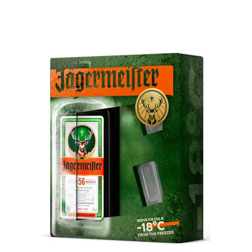 Jägermeister biljni liker 35% vol. 0,7 l  +2 čaše, poklon kutija slika 1