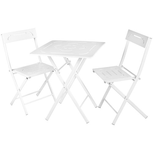 Floriane Garden Set vrtnih stolova i stolica (3 komada), bijela boja, Bistro Set 2 slika 5