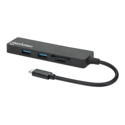 USB-C HUB 3port Manhattan 164948 3.2 G1/5Gbps/CR/Crni slika 1