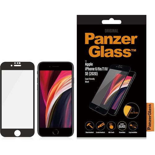 Panzerglass zaštitno staklo za iPhone 6/6s/7/8/SE 2020/SE 2022 case friendly black slika 1