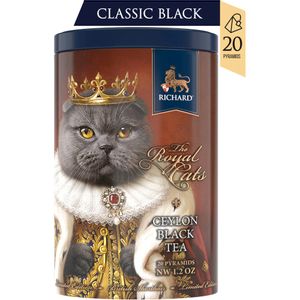 RICHARD Tea Royal Cats British Shorthair - Fini cejlonski crni čaj - pakovanje 20 piramida 111468