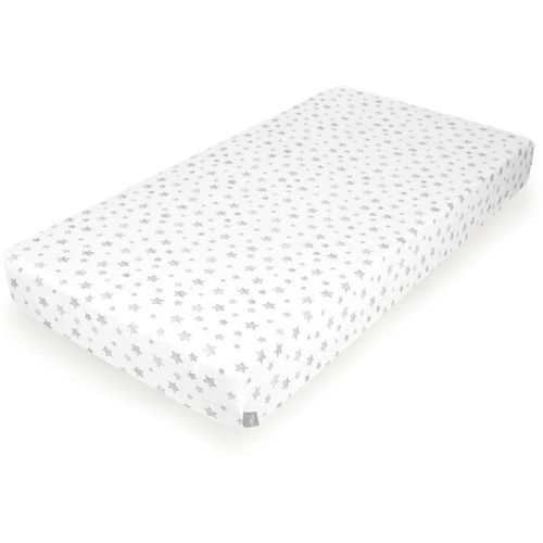 Ceba Baby posteljina Jersey s elastičnom trakom(120x60) Grey Stars slika 1
