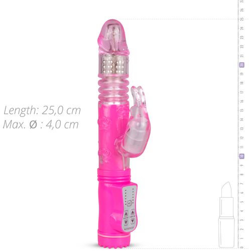 Rabbit vibrator EasyToys - ružičasti slika 7