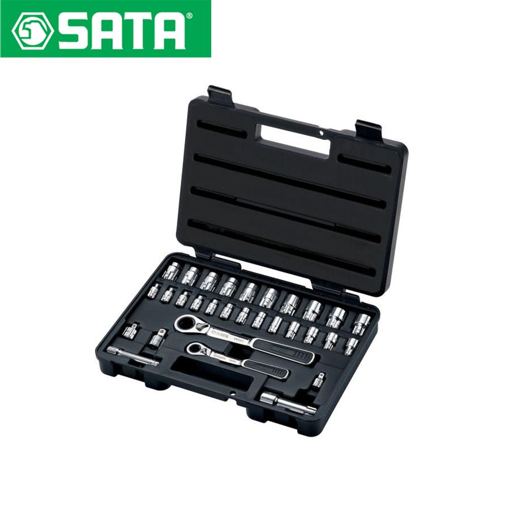 Sata Set nasadnih ključeva 1/4" I 3/8" 30 komada ST09132SJ slika 1