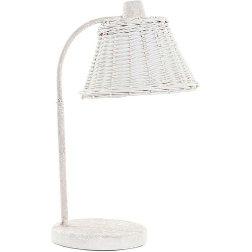 Stolna svjetiljka DKD Home Decor Metal Bijela ispleten od pruća 220 V 50 W (22 x 28 x 48 cm) slika 1