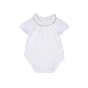Chicco Bodi sa kratkim rukavima za bebe, Bijeli