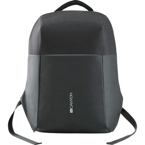 CANYON BP-9 Anti-theft backpack for 15.6'' laptop, material 900D glued polyester and 600D polyester, black, USB cable length0.6M, 400x210x480mm, 1kg,capacity 20L slika 1