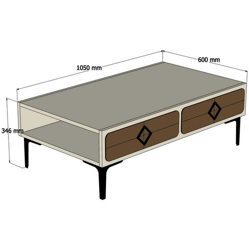 Samba - Cream Walnut
Cream Coffee Table slika 4