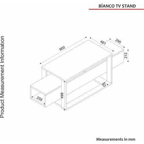 Woody Fashion Polica za TV BIANCO, Bianco slika 7