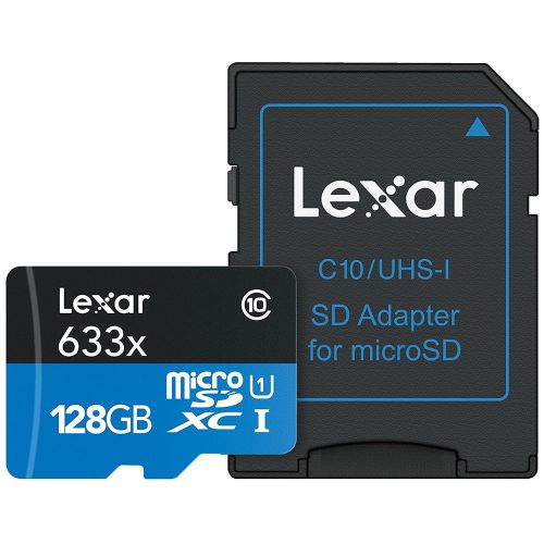 Lexar SD micro 128GB SDHC 633x UHS-I, 100MB/s read 45MB/s write C10 A1 V30 U3 slika 6