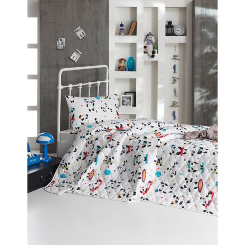 L'essential Maison Love Pandas - Set prekrivača za bračni krevet u više boja slika 1