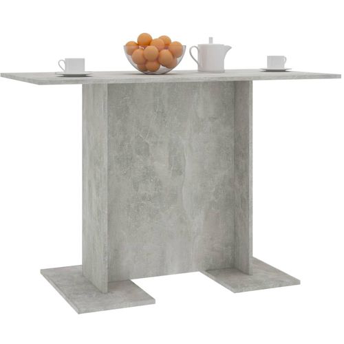 Blagovaonski stol siva boja betona 110 x 60 x 75 cm od iverice slika 8