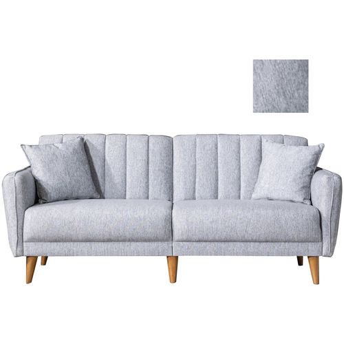 Atelier Del Sofa Aqua-Grey Grey 3-Seat Sofa-Bed slika 6