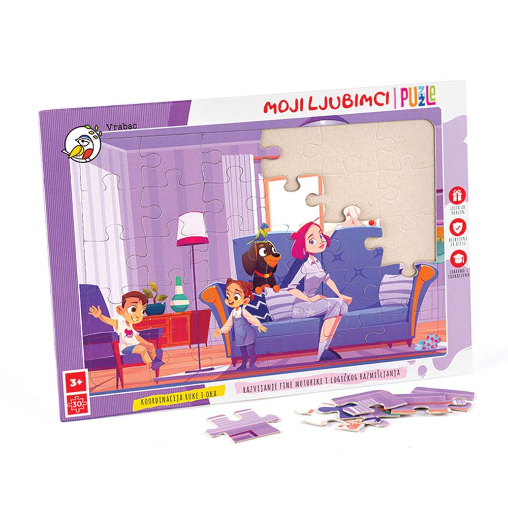 Vrabac Puzzle Fun 30, Moji ljubimci slika 2