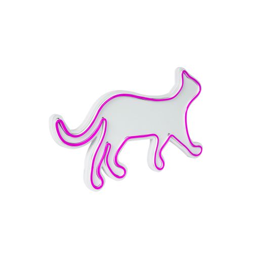 Wallity Ukrasna plastična LED rasvjeta, Kitty the Cat - Pink slika 4