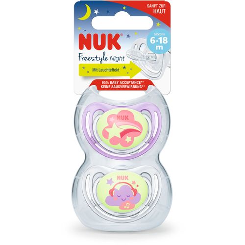 NUK duda varalica - silikon Freestyle (6-18 m), 2 kom multicolor 10736127 slika 4