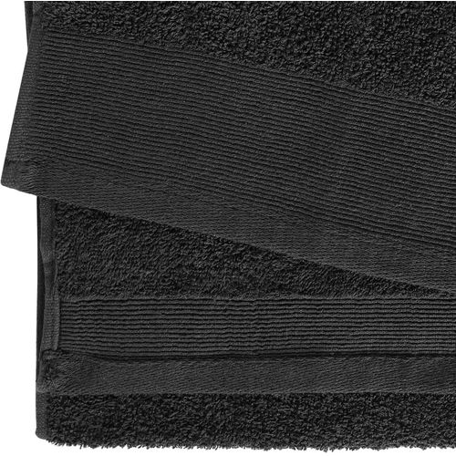 Set kupaonskih ručnika 2 kom pamučni 450 gsm 100 x 150 cm crni slika 7