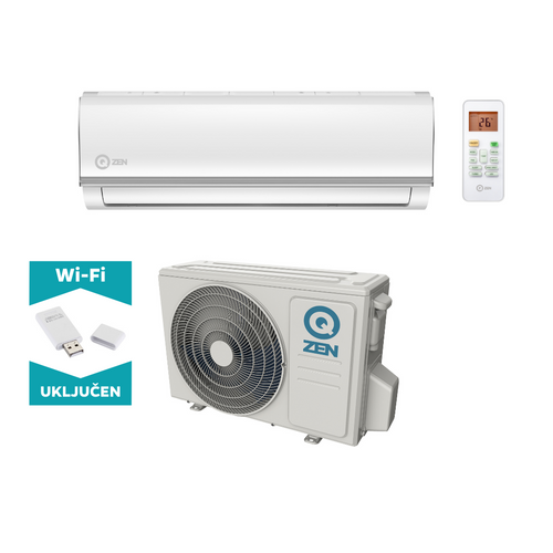 Qzen Start Inverter Plus WIFI klima uređaj 2,6 kW ZE-09WSE/ZE-09OSE + WIFI slika 1