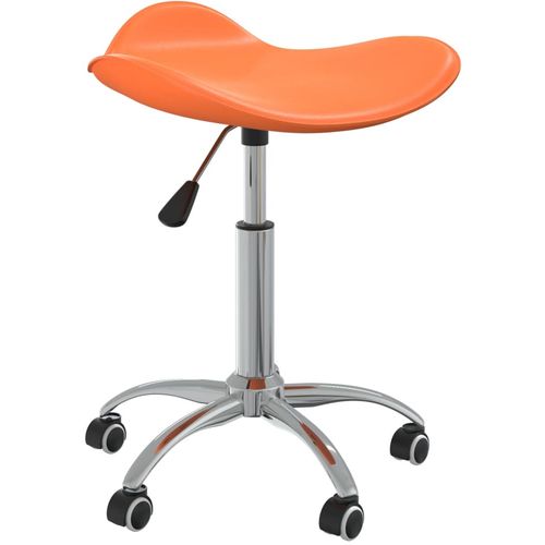 Salonski stolac od umjetne kože narančasti slika 28