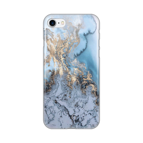 Torbica Silikonska Print za iPhone 7/8/SE 2020/2022 Blue Gold Marble slika 1