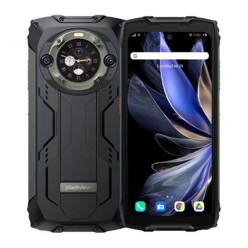 Blackview Smartphone Rugged Phone BV9300 Pro 12GB+256GB with Built-in 100LM Flashlight, Black slika 1