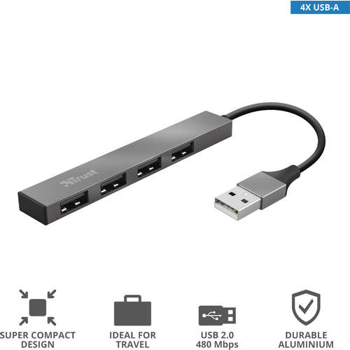 Trust USB hub 4-port mini Halyx (23786) slika 1
