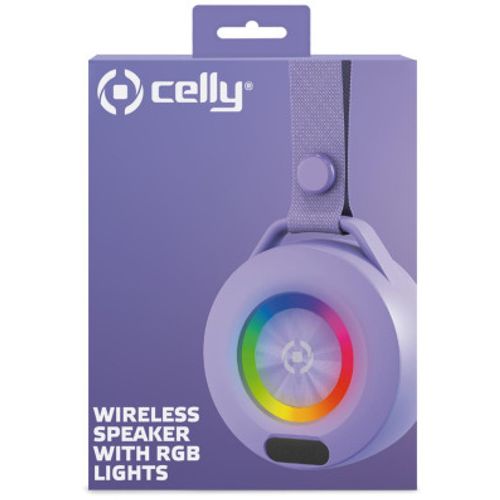 CELLY LIGHTBEAT wireless  prenosivi bluetooth zvučnik u LjUBIČASTOJ boji slika 3