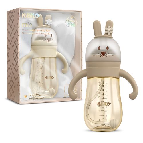 NENO MIO Rabbit 3u1 bočica za hranjenje 300 ml, Brown slika 13