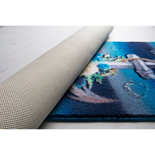 Colourful Cotton Kupaonski tepih, Romantic Anchor - Dark Blue (57 x 100) slika 3