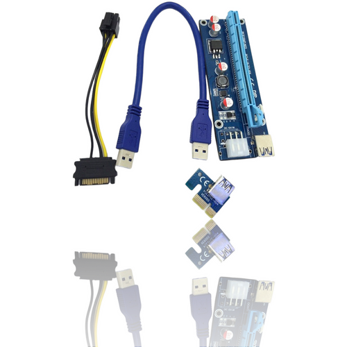 USB 3.0 pci-e express to x16 extenderi riser 6pin slika 1