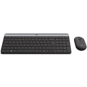 Logitech MK470 Slim Wireless Tipkovnica i Miš, Crna