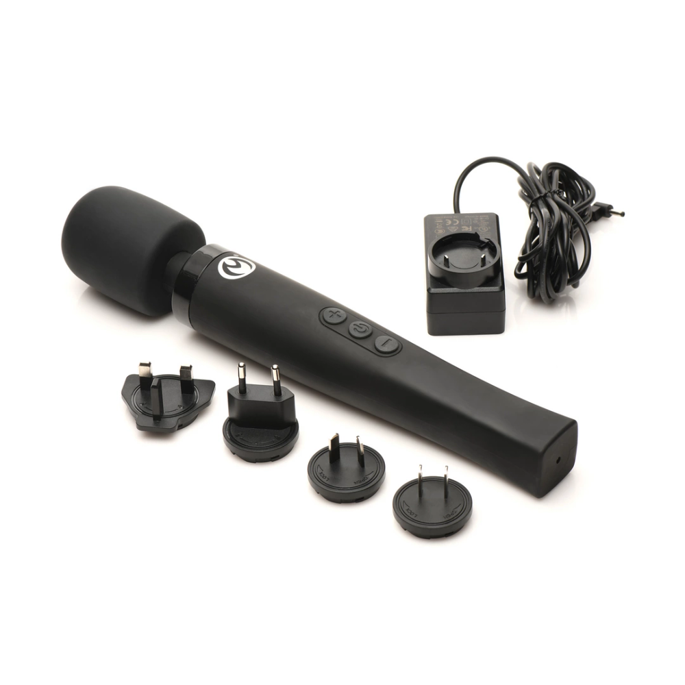 XR Brands Thunderstick Pro - masažer sa vibratorom - crni slika 6